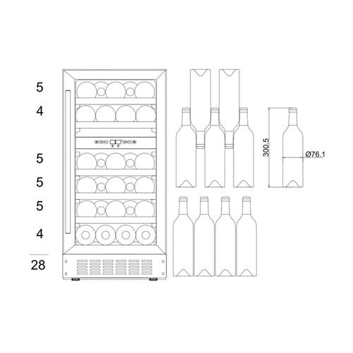 WineCave 700 40D mQuvée vinska vitrina slika 2