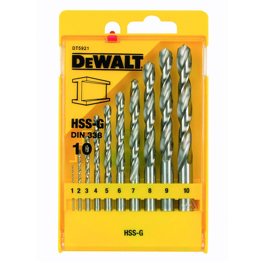 SVRDLA ZA METAL 1-10MM 10-DIJELNI SET Dewalt DT5921 slika 1