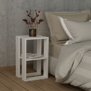 Lonie - White White Nightstand