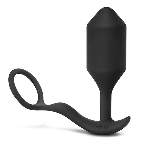 Vibrirajući analni čep s prstenom za penis B-Vibe - Snug &amp; Tug XL slika 1