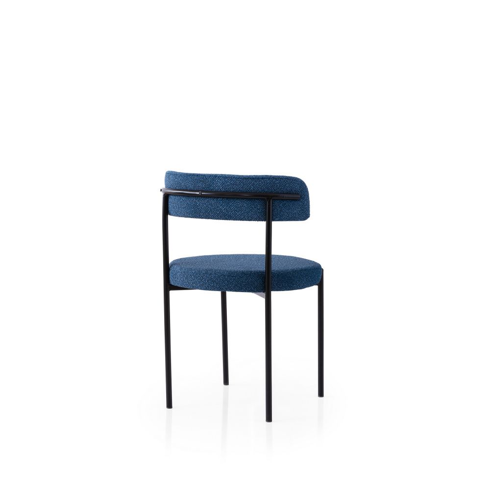 Gını - 4014 V2 Crni i Tamnoplavi Set Stolica (2 Komada) slika 3