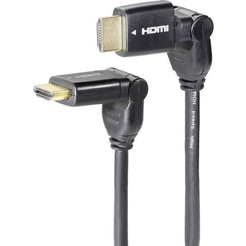 SpeaKa Professional HDMI priključni kabel HDMI A utikač, HDMI A utikač 5.00 m crna SP-7870016 audio povratni kanal (arc), pozlaćeni kontakti HDMI kabel slika 1