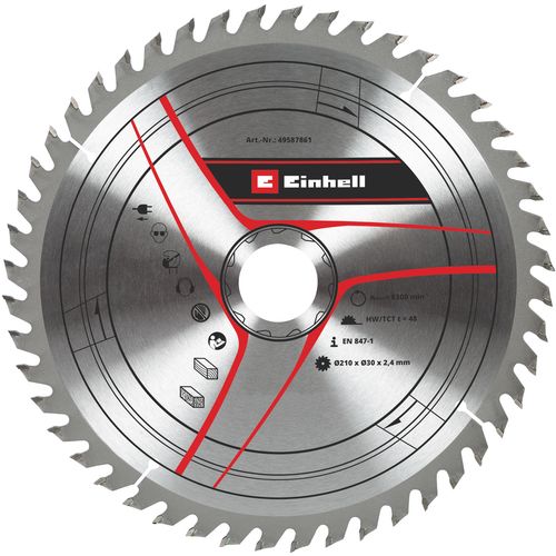 Einhell Pribor za stacionarne / preklopne testere TCT Rezni list 210x30x2,4 T48 slika 1