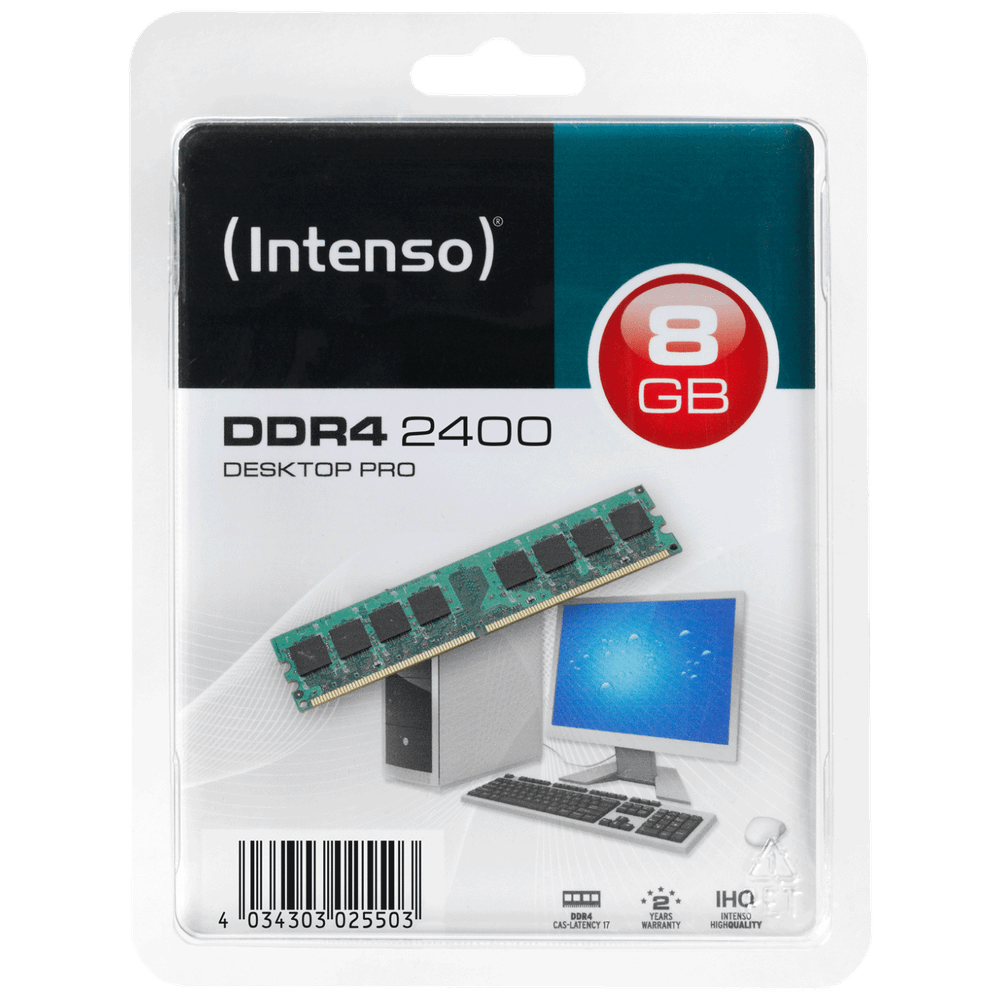 (Intenso) Memorija DDR4 8GB@2400MHz, CL17 - DDR4 Desktop 8GB/2400MHz slika 1