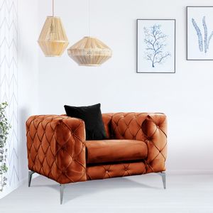 Como - Orange Orange Wing Chair