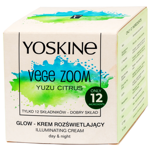 Yoskine Vege Zoom posvjetljujuća dnevna i noćna krema – Yuzu Citrus, 50ml 