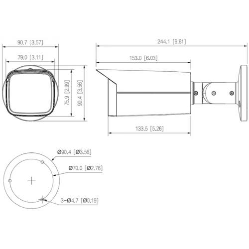 Dahua HAC-HFW2241TU-Z-A-27135-S2-DIP 4U1 2MP IC KAMERA  MOTORIZOVANI ZUM, AUTOMATSKI FOKUS 2.7-13.5 slika 3