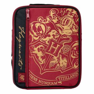 Harry Potter Deluxe 2 Pocket Lunch Bag Burgundy - Crest