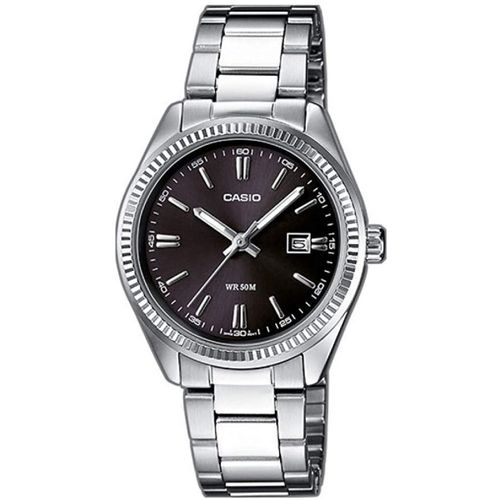 Casio Muški Sat MTP-1302PD-1A1VEF - Srebrni, Višenamjenski, Crni (Ø 39 mm) slika 1