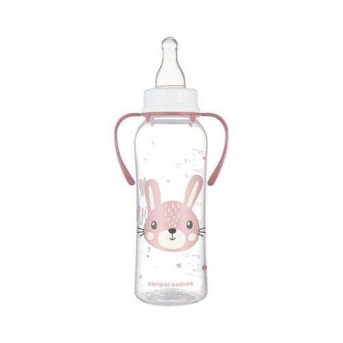 Canpol Babies Flašica Cute Animals Sa Ručkama 250Ml (11/845) - Pink slika 2