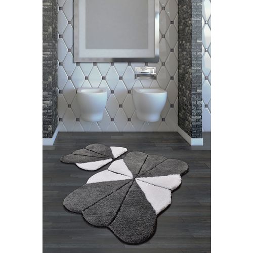 Lessie - Fume Multicolor Acrylic Bathmat Set (2 Pieces) slika 1