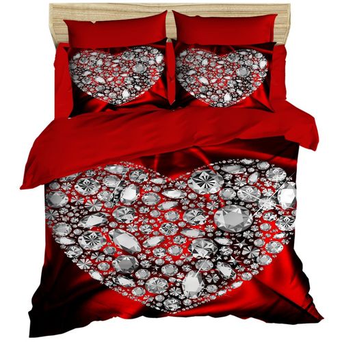 174 Red
Silver
Black Double Quilt Cover Set slika 1