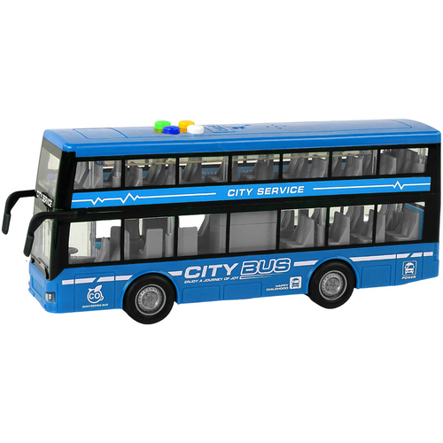Dvokatni autobus na baterije - Svjetla, Zvukovi - Plava boja slika 3