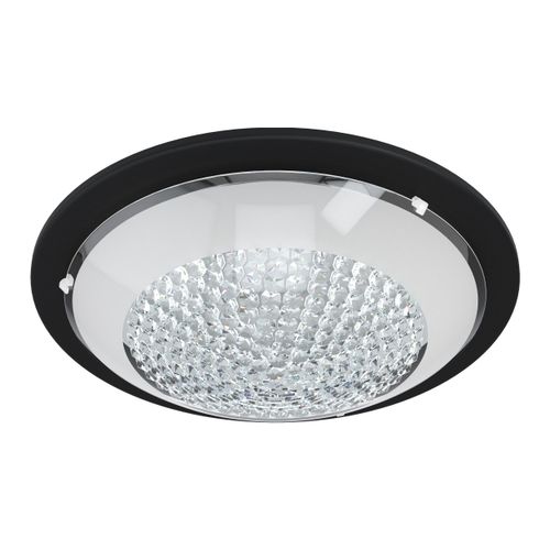 Eglo Acolla 1 plafonjera/1, led, 11w, 950lm, prom 370, crna/staklo/kristali  slika 1