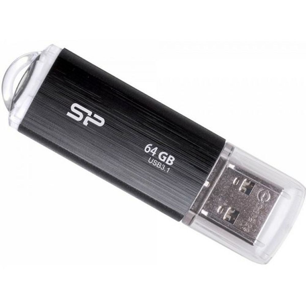 SP USB 3.2 FLASH DRIVE BLAZE B02 64GB BLACK slika 1