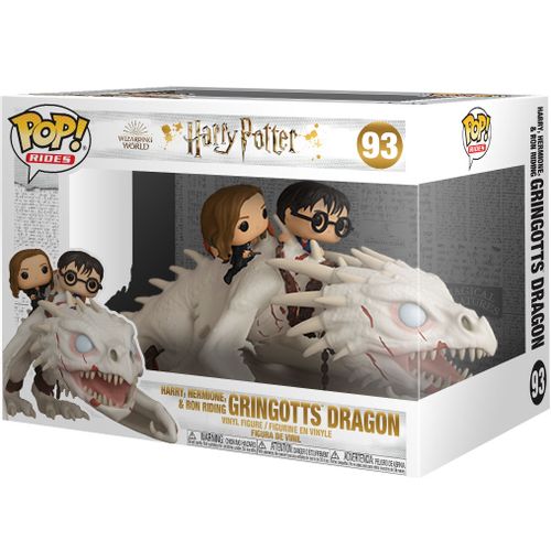 POP figura Harry Potter Gringotts Zmaj s Harryjem, Ronom i Hermionom slika 3