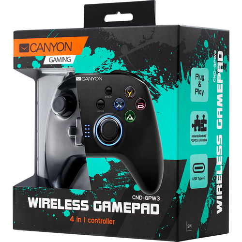 Kontroler CANYON GP-W3 2.4G Wireless, za nintendo switch, android, PC X-input/D-input, ps3 slika 4