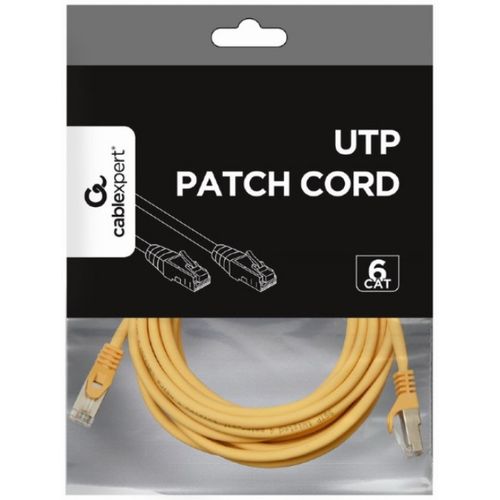 PP6U-5M/Y Gembird Mrezni kabl, CAT6 UTP Patch cord 5m yellow slika 2