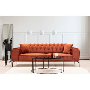 Atelier Del Sofa Trosjed SIESTA narančasta, Siesta With Capitone 3 Seater - Orange