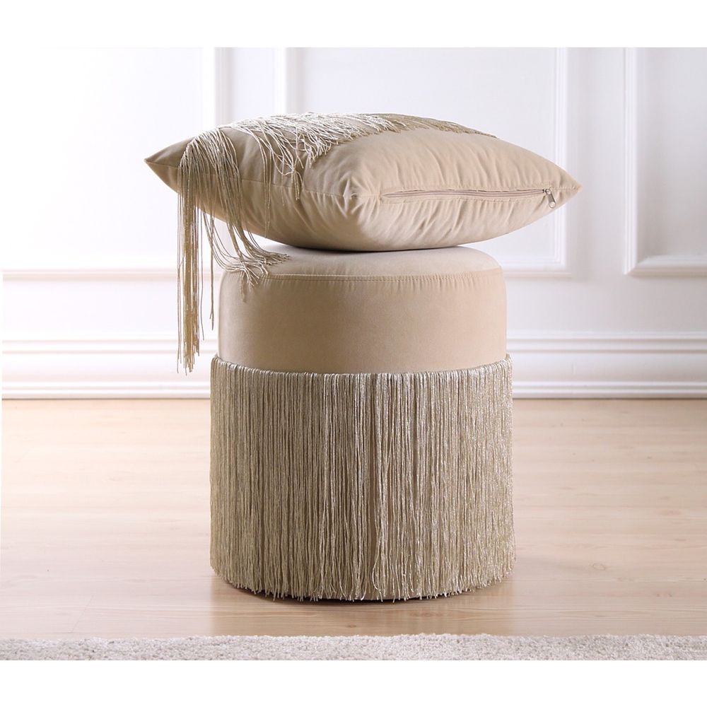 Merkur - Cream Cream Pouffe slika 8