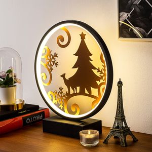 Crna bakarna stolna lampa XMAS3