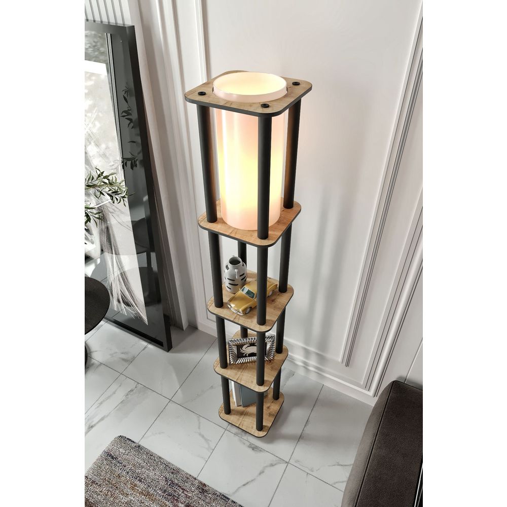 Podna Lampa Estantes Square - boje: hrast slika 3