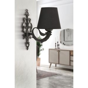 Lampa za zid Lily - Crna