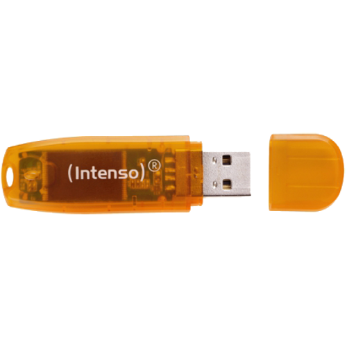(Intenso) USB Flash drive 64GB Hi-Speed USB 2.0, Rainbow Line, ORANGE - USB2.0-64GB/Rainbow slika 2