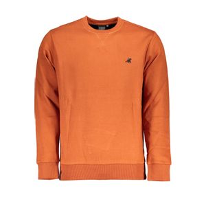 US GRAND POLO MEN'S BROWN ZIPLESS SWEATSHIRT