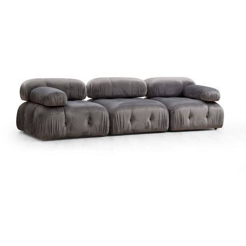 Atelier Del Sofa Trosjed, Sivo, Bubble 3 Seater ( L1-O1-1R) slika 2