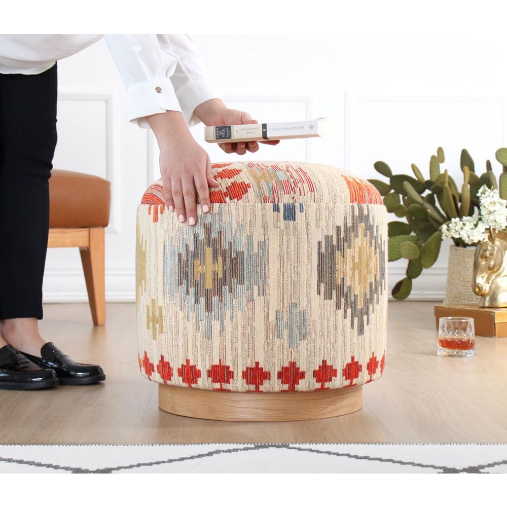 Pouffe Ferruz - Krem Boja slika 3