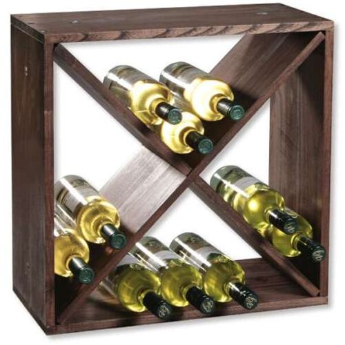 KESPER KSP69241 POLICA ZA VINO BOROVO DRVO 50X50X25CM slika 1