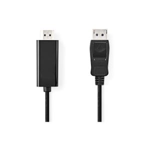 Kabel NEDIS CCGL37100BK10, DisplayPort (M) na HDMI (M), crni, 1m