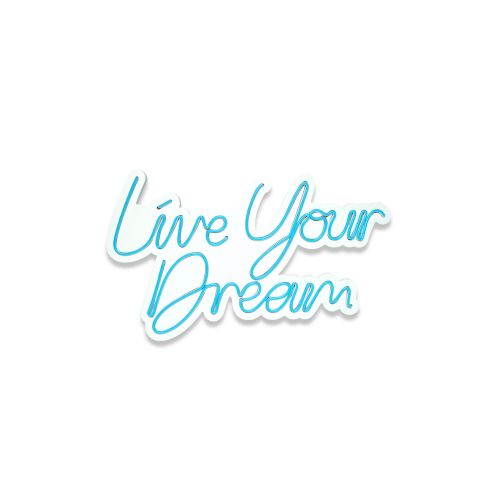 Wallity Ukrasna plastična LED rasvjeta, Live Your Dream - Blue slika 4