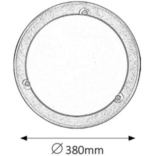 Rabalux Ufo plafonjera D38 E27 2x60W bronza slika 2