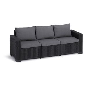 KETER vrtna sofa / trosjed CALIFORNIA, 120 x 70 x 245 cm, siva