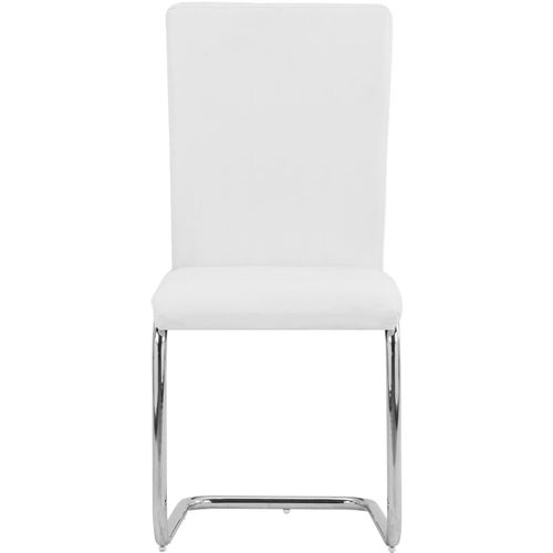 Konzolne blagovaonske stolice od umjetne kože 6 kom bijele slika 11