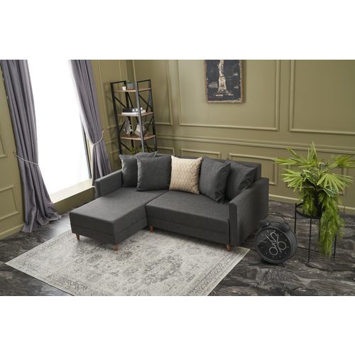 Atelier Del Sofa Kutna garnitura na razvlačenje AYDAM lijeva, antracit, Aydam Left - Anthracite slika 2