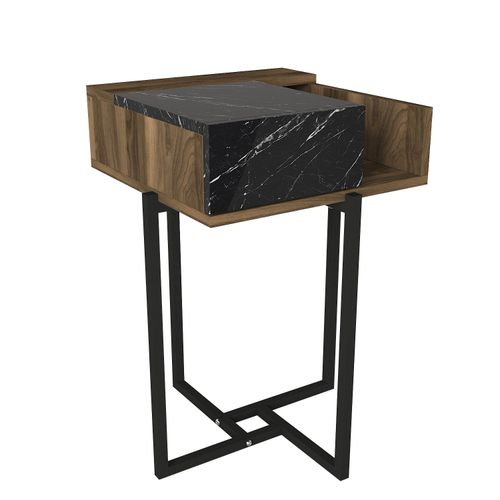 Lava Walnut Side Table slika 5