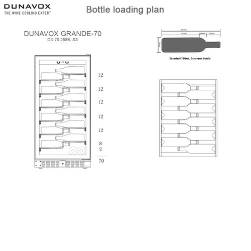 DX-70.258SS DUNAVOX vinska vitrina slika 5