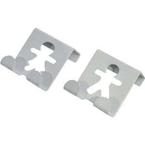 TENDANCE KUKICE SET 2/1 MAN DESIGN 4,8X5X5CM METAL SIVA  9688100