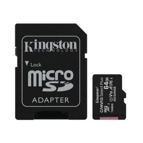 Kingston MicroSD Canvas Select Plus Memory Card 64GB ADAP Class10 slika 1