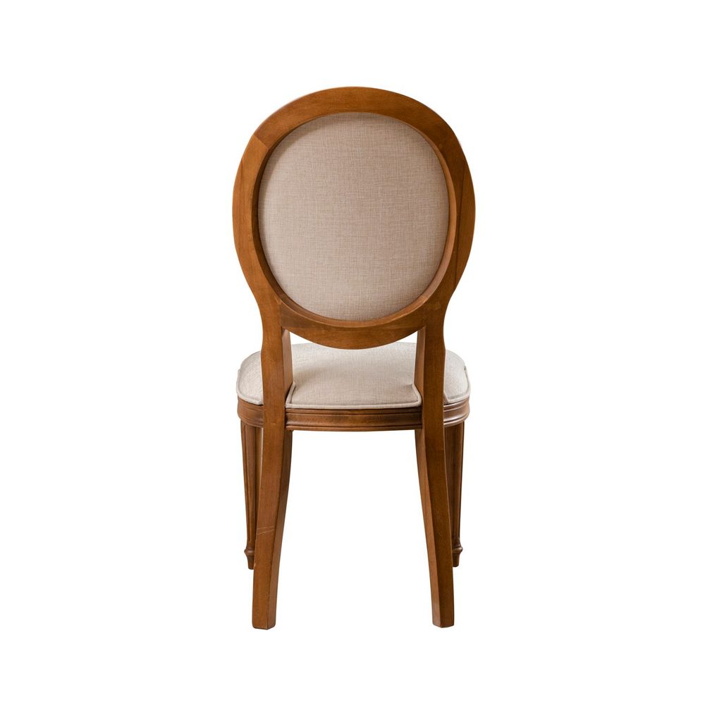 Albero42 Stolica od Orahovog Drveta u Bež Boji slika 6