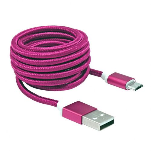 KABEL SBOX USB->MICRO USB M/M 1,5M Blister PINK slika 3