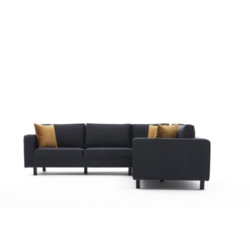 Atelier Del Sofa Kutna garnitura, Antracit, Kale Velvet - Anthracite slika 5