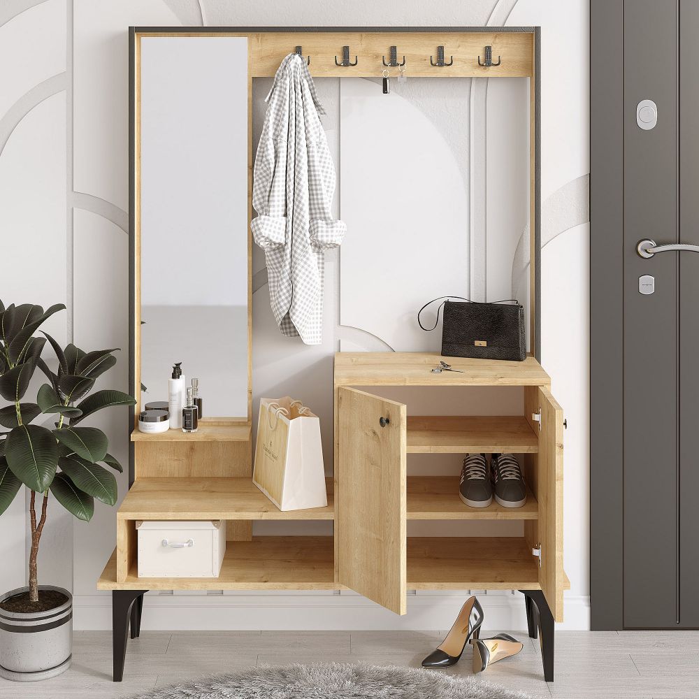 Andy Oak Hall Stand slika 2