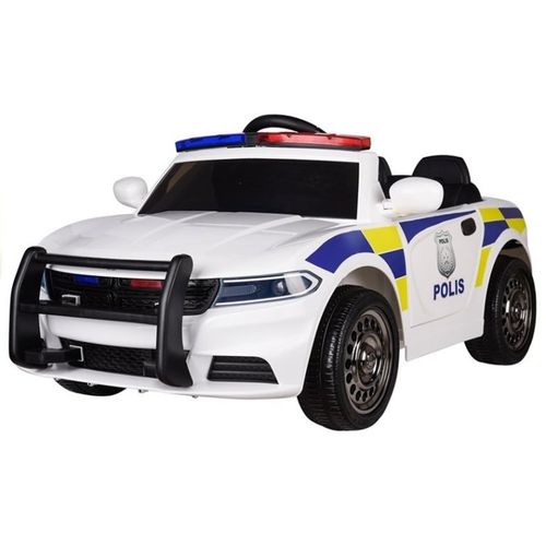 Policija auto JC 666 bijeli - auto na akumulator slika 2