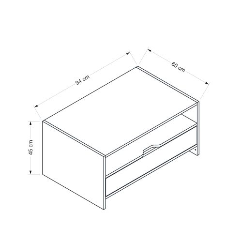 Elina Walnut
Anthracite Coffee Table slika 8