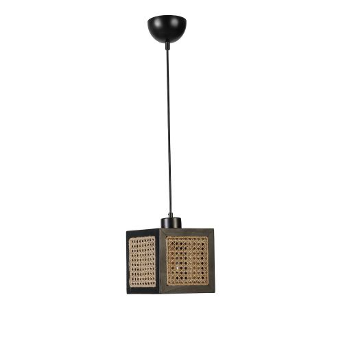 Kumsal Tekli Siyah Rattan Sarkıt Rattan
Black Chandelier slika 2