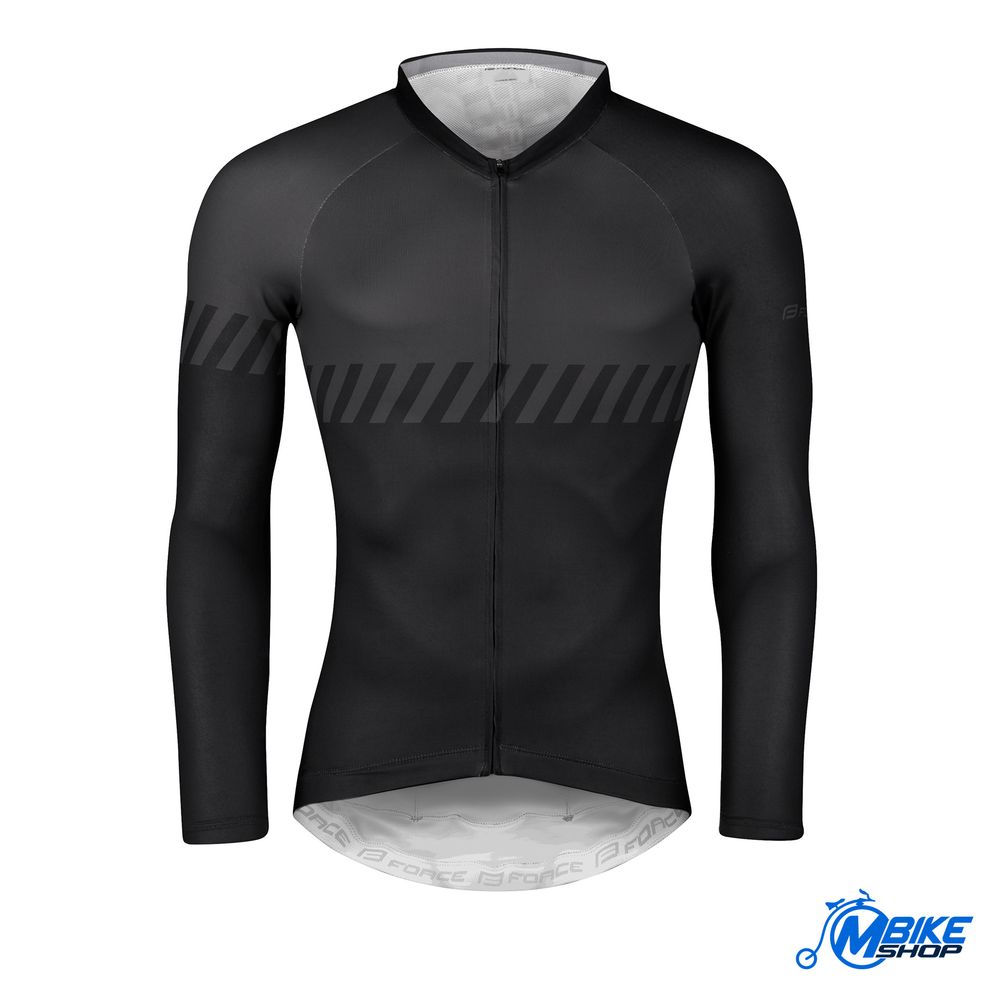 Force Majica za biciklizam Fashion Black/Grey slika 1